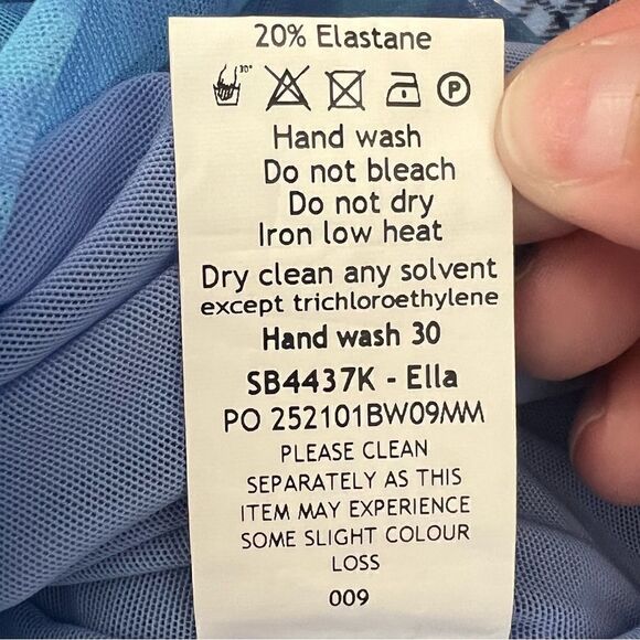 House of CB Blue “Ella” Bustier Ruched Party Bodycon Euphoria Cassie Mini Dress - Picture 11 of 11